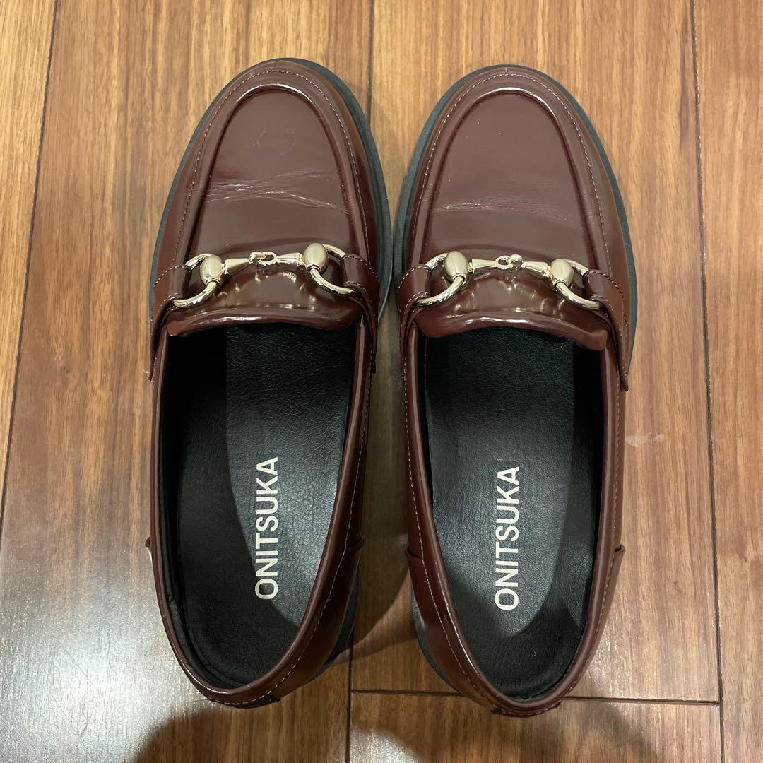 再値下 オニツカタイガー 茶ローファーBIT LOAFER 22.5 - メルカリ
