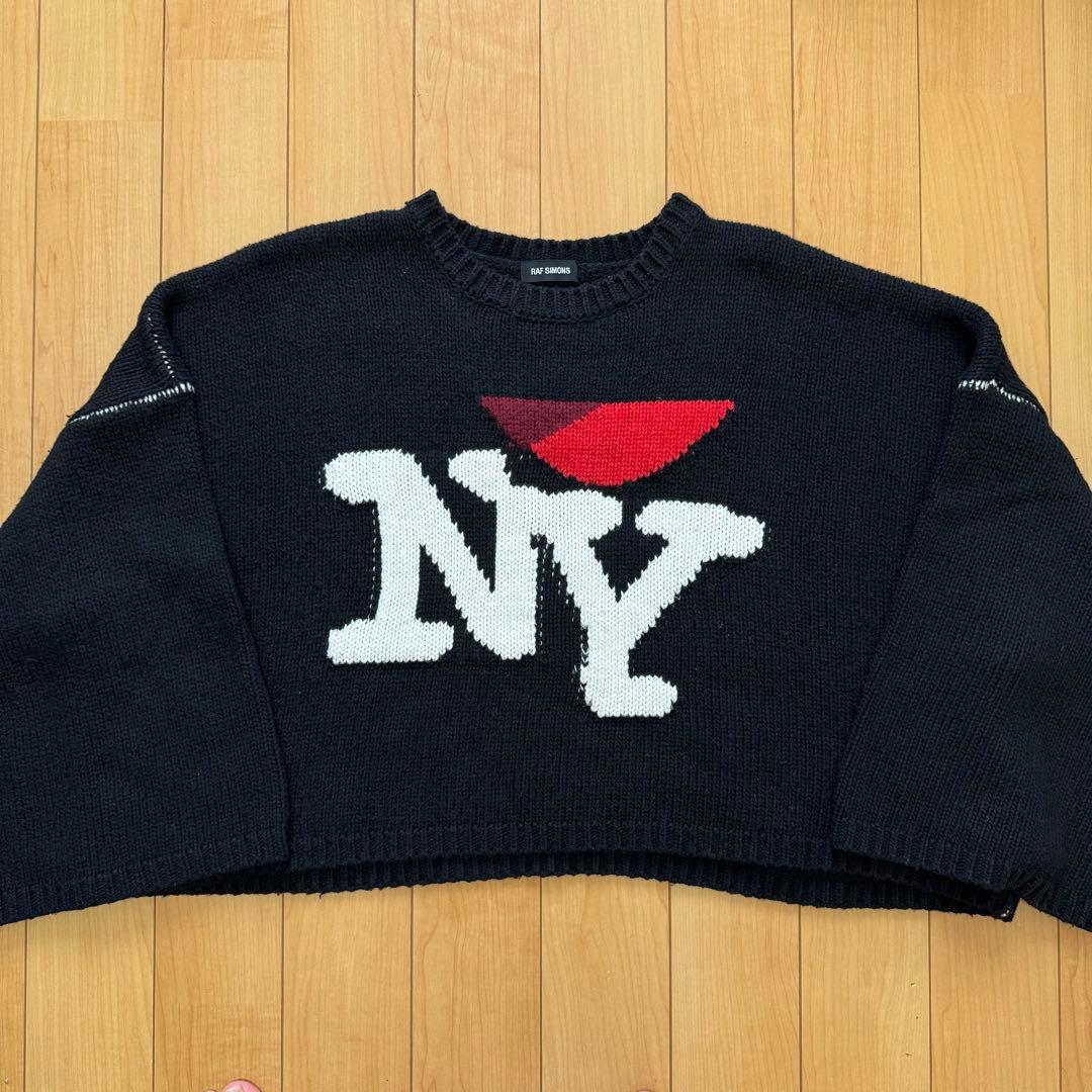 Raf Simons I Love NY ニット ブラック Mサイズ - メルカリ
