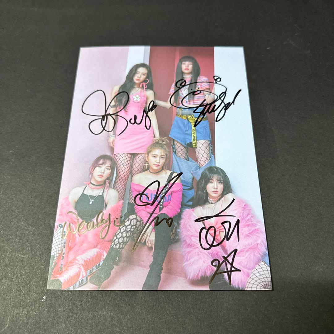 redvelvet イェリ サイン直筆シール写真公式グッズ