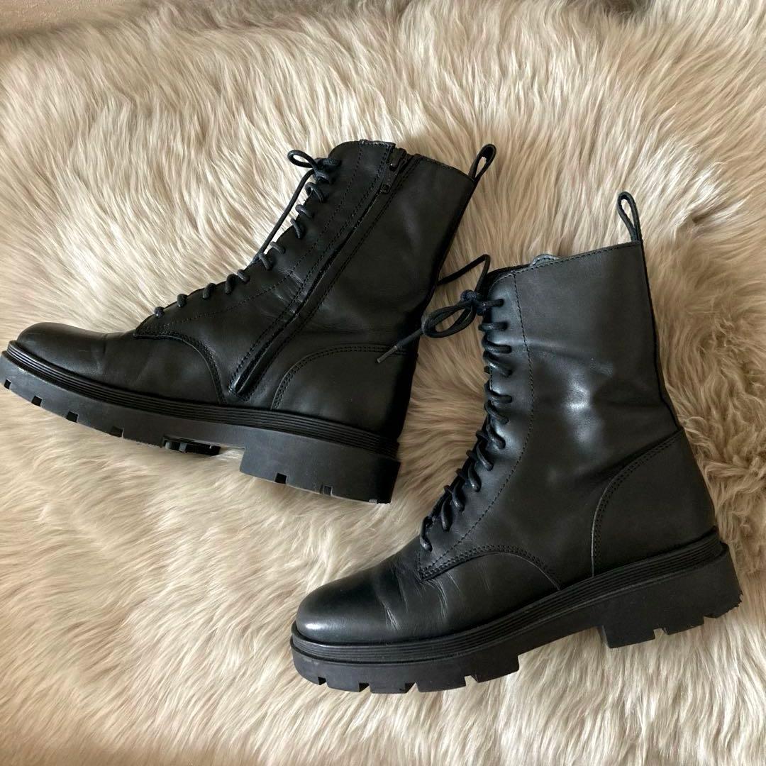 ファビオルスコーニ＊トラックソール レースアップ 編み上げサイド