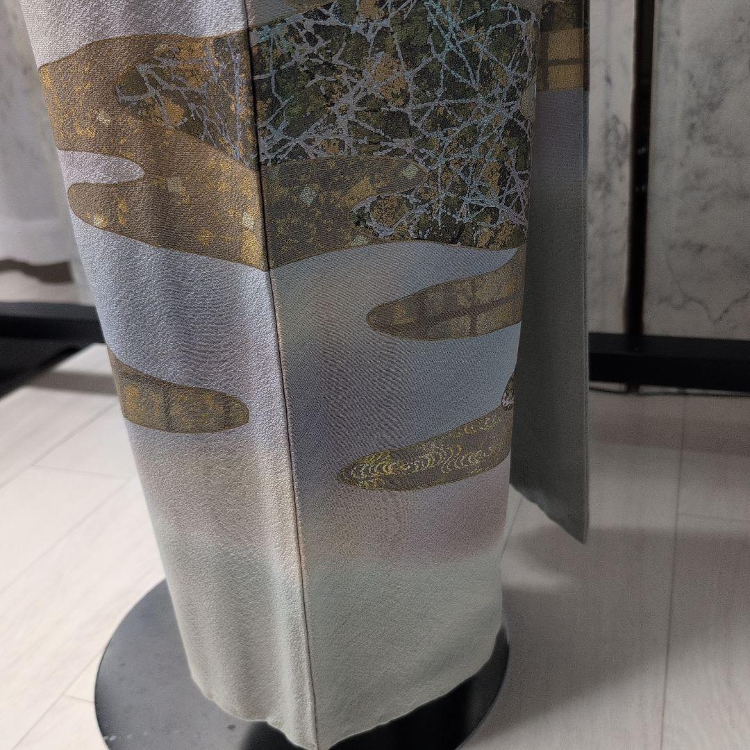 cIoudy 様[坪省平]正絹色留袖京染 本手描友禅本金使用 おしゃれガード