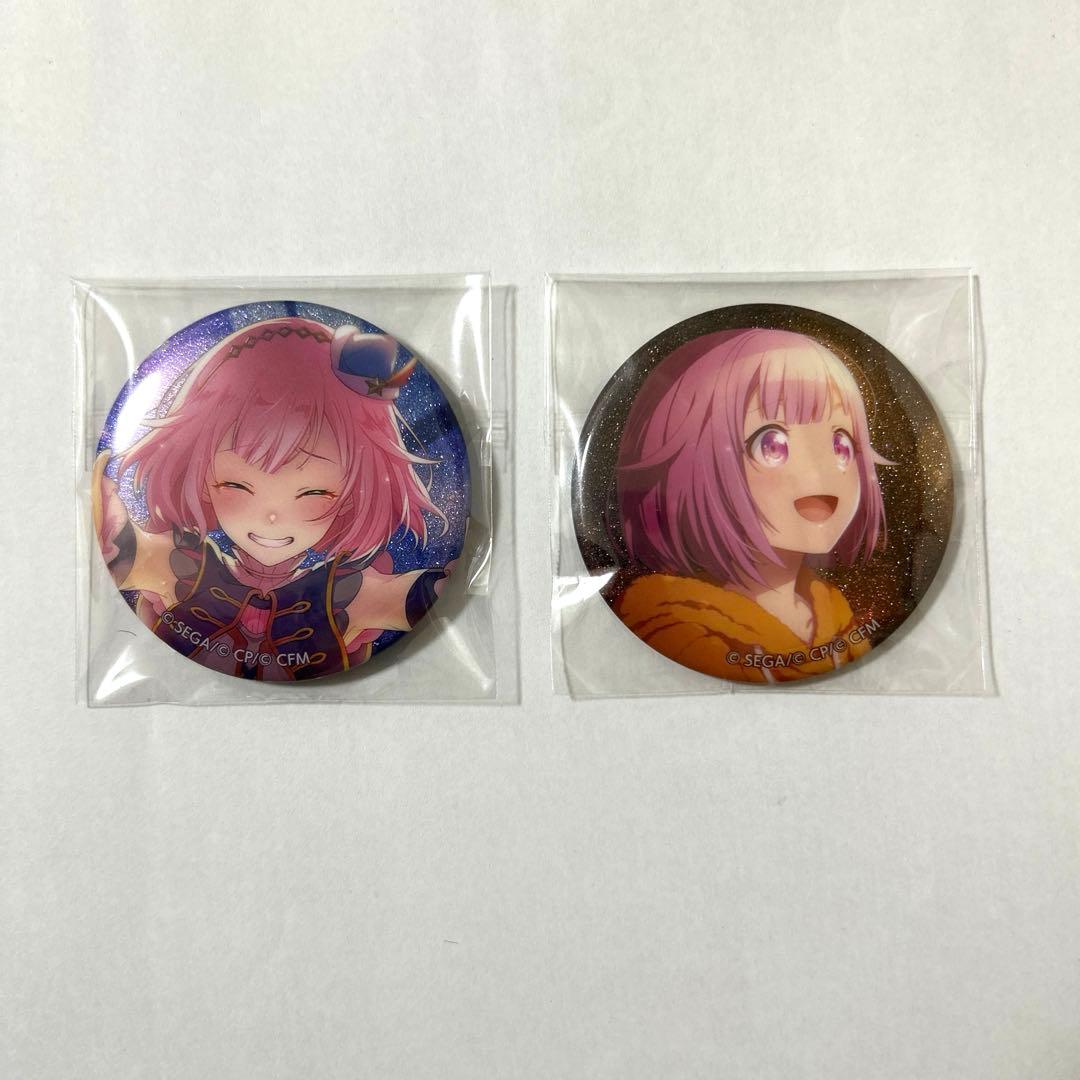プロセカ 鳳えむ グリッター缶バッジ 25A 26A 夢の途中、輝く星たちへ