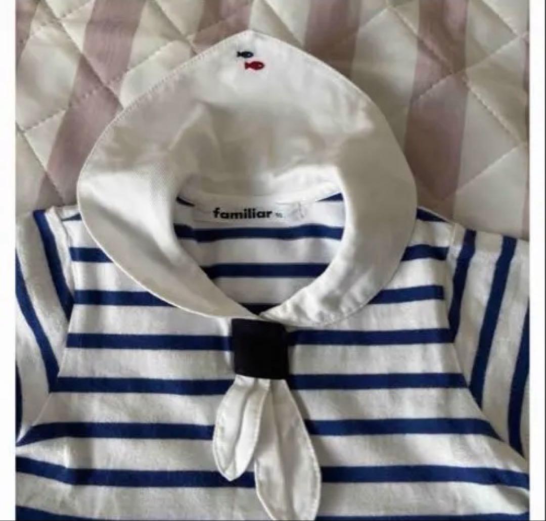 familiar ファミリア セーラー襟 ワンピース 90 - メルカリ