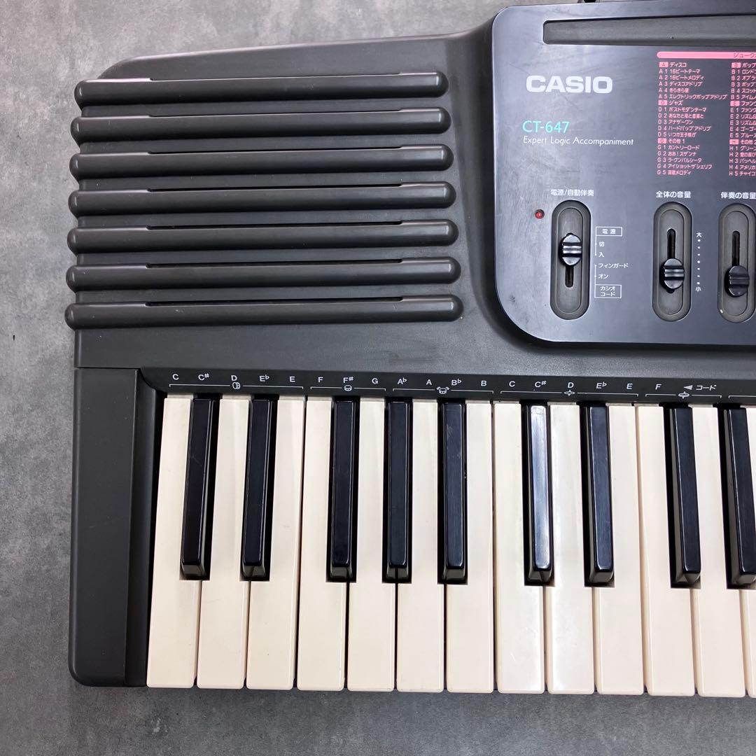 CASIO/カシオ】CT-647 電子キーボード ACアダプター付※動作確認済