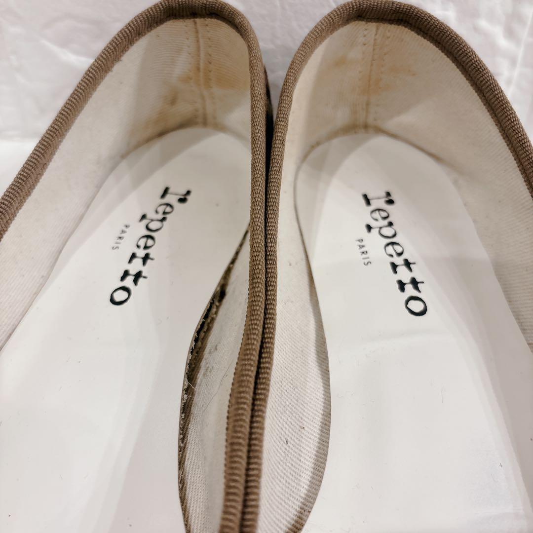 repetto レオパード柄 バレエシューズ ベルベット ベロア 37