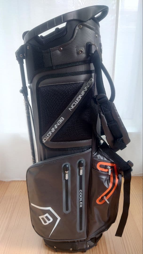 BENNINGTON ZONE ゴルフ・キャディバッグ グレー/オレンジ14分割