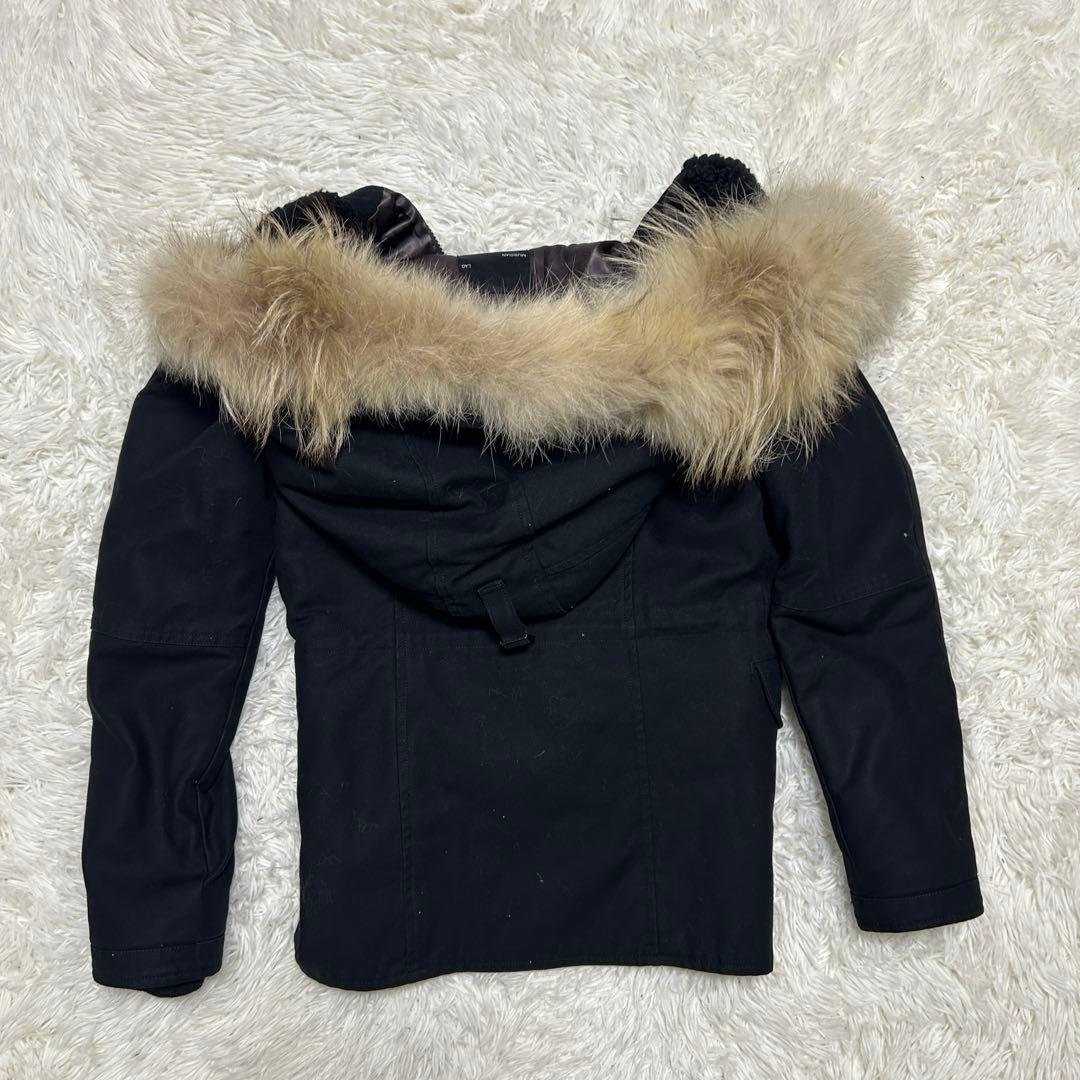 ラッドミュージシャン モッズコート N3-B ファー ブラック サイズ42