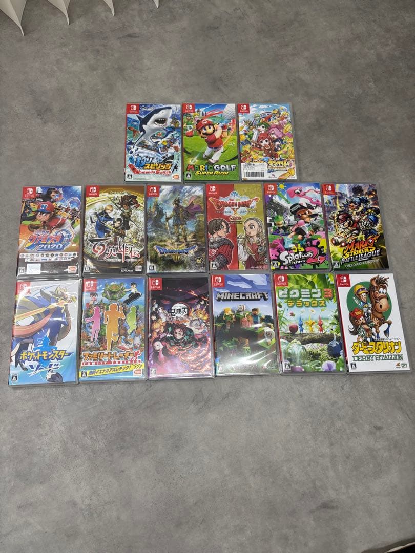 タ*マ様 ニンテンドーSwitch ソフト まとめ売り 15本 マリオ ポケモン Nintendo Switch - 任天堂switch ゲームソフト カセット バラ まとめ