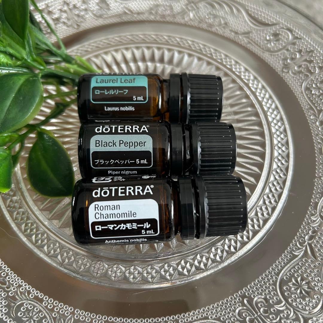 り*中様 doTERRA エッセンシャルオイル【3本セット】5ml瓶　特価チャン doTERRA（ドテラ） イントロキット エッセンシャルオイル 精油