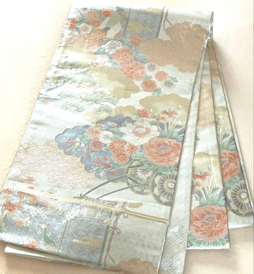 袋帯 ワンタッチ作り帯 マジックテープ 二重太鼓 付け帯【宝珠本佐賀錦