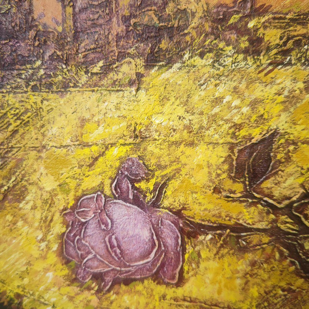 木村二朗、薔薇の心象風景、8号油彩、封蝋的マチエル - メルカリ