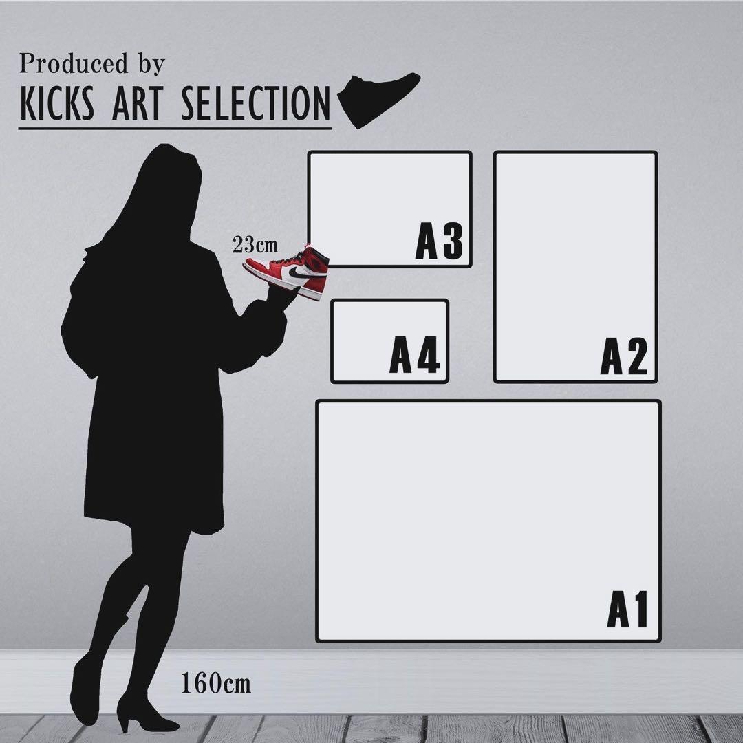 エアジョーダン1 シカゴ kyneバックサイドワークス/スニーカーアート