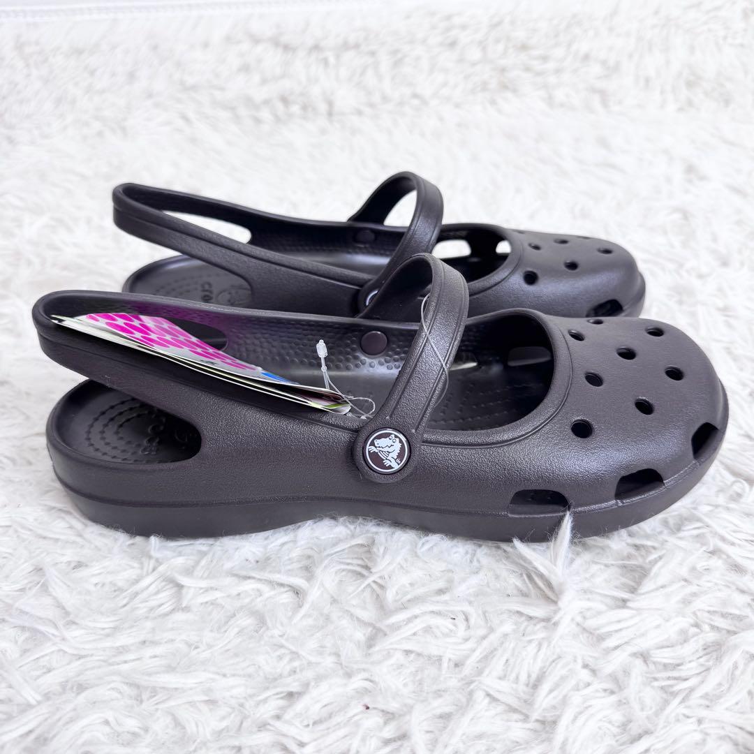 新品タグ付き】Crocs クロックス シャイナ 廃盤 メリージェーン W9