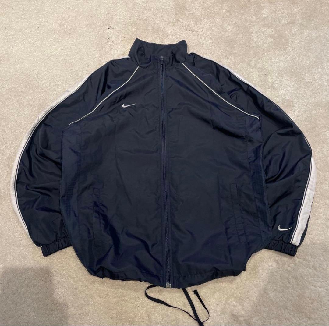 NIKE 00s ナイロンジャケット テック系 短丈 ドローコード y2k - メルカリ