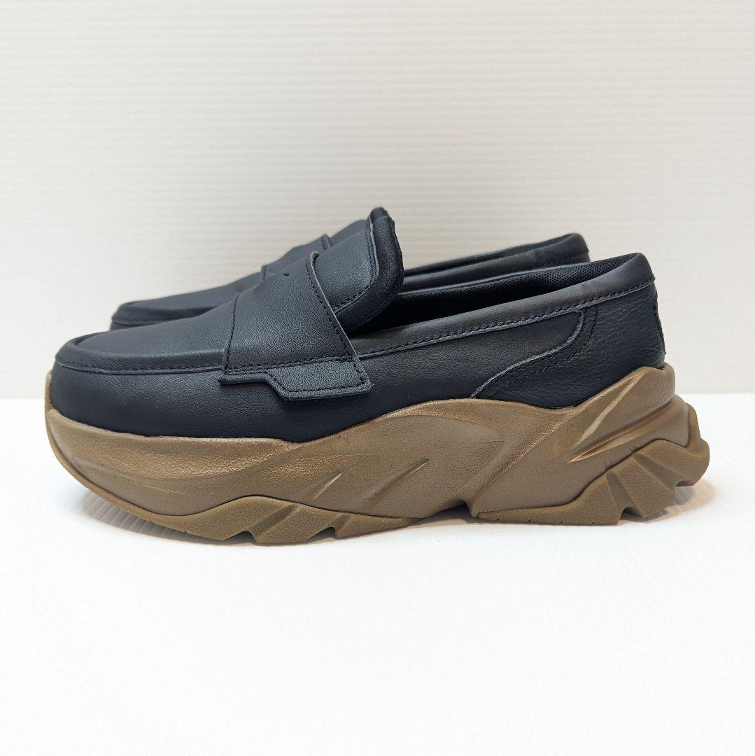 未使用に近い PUMA プーマ ローファー 23.5cm ブラック 厚底