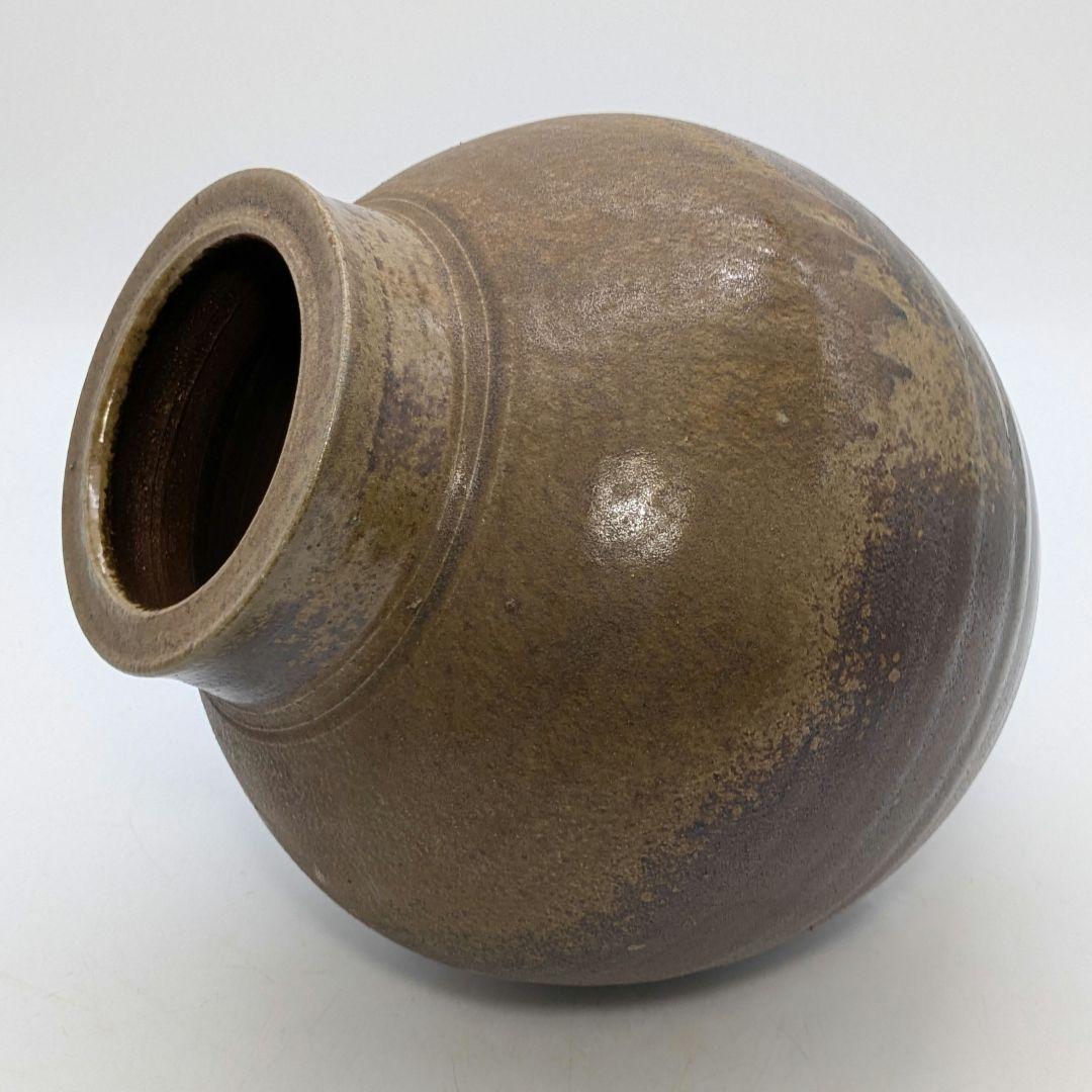 大平誠之助 備前焼 壺 共箱栞 壷 花器 フラワーベース 花入 花生 花瓶