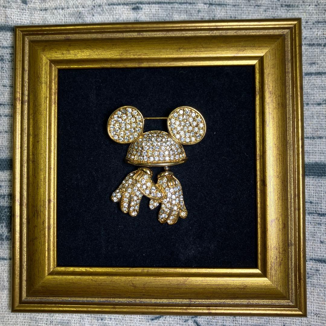 難あり】 ディズニー×ネイピア ブローチ ミッキーイヤーハット