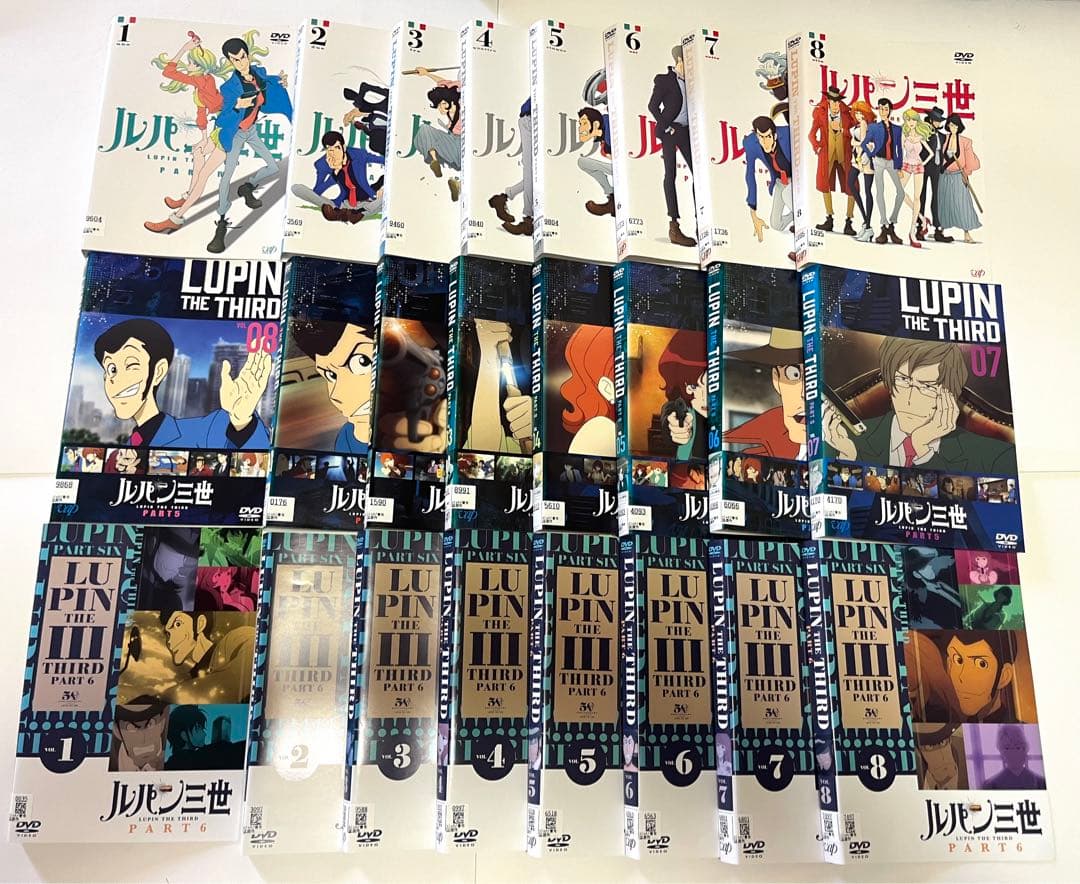 DVD ルパン三世 PART4、PART5、PART6 全24巻セット