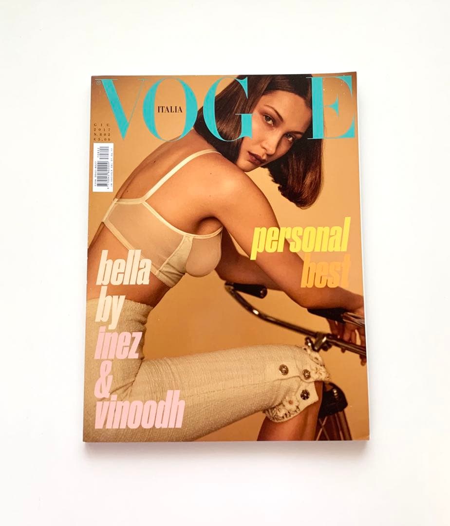女性情報誌 Vogue Italia June 2017 Bella Hadid Bella Hadid by Inez & Vinoodh for Vogue Italia, June 2017