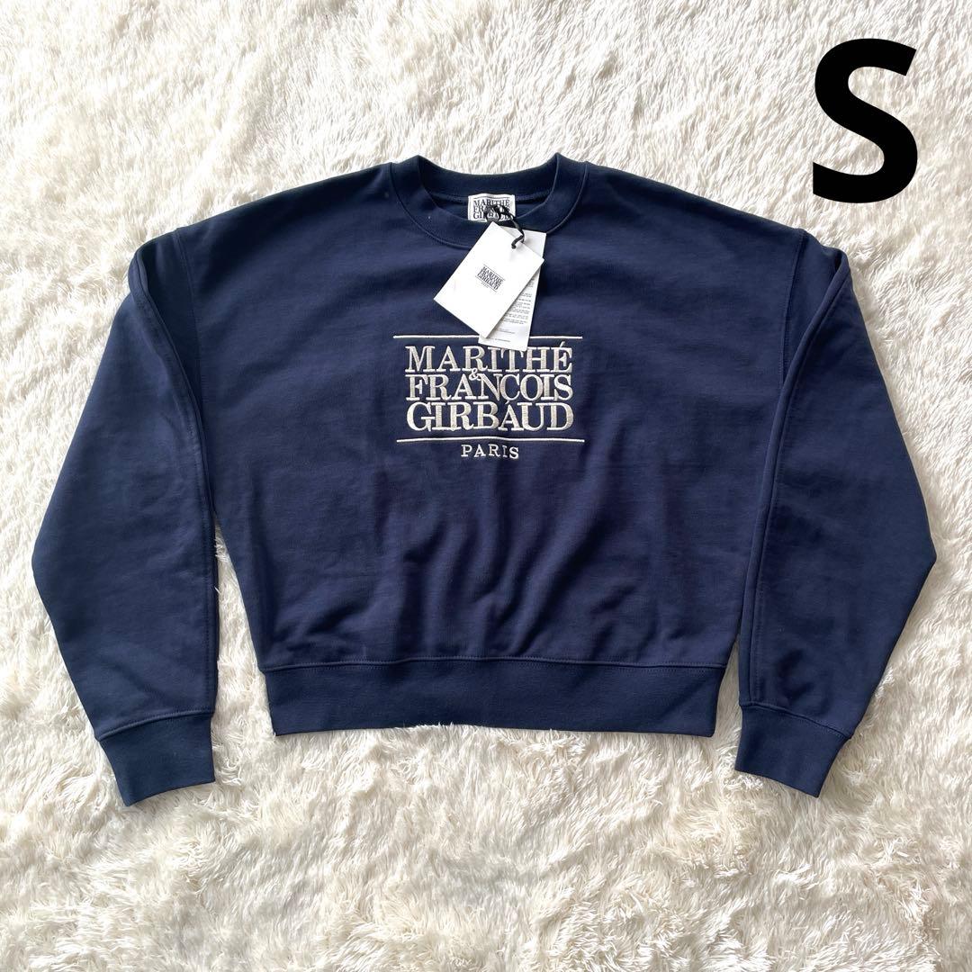 MARITHE ＋ FRANOIS GIRBAUD ネイビー スウェット 刺繍 - メルカリ