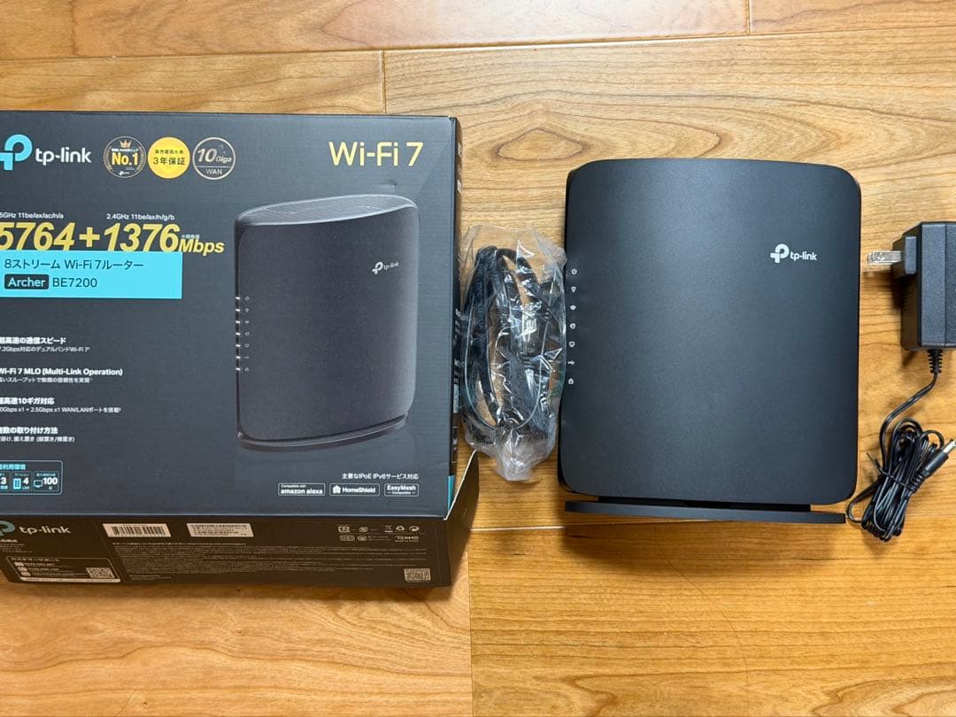 TP-Link Wi-Fiルーター Archer BE7200 Wi-Fi7対応 Wi-Fiルーター 5764+1376Mbps Archer BE7200 [Wi-Fi 7(be) /IPv6対応