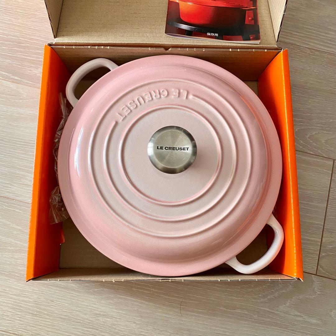 ♡ルクルーゼ ピンク 22cm 両手鍋 - メルカリ