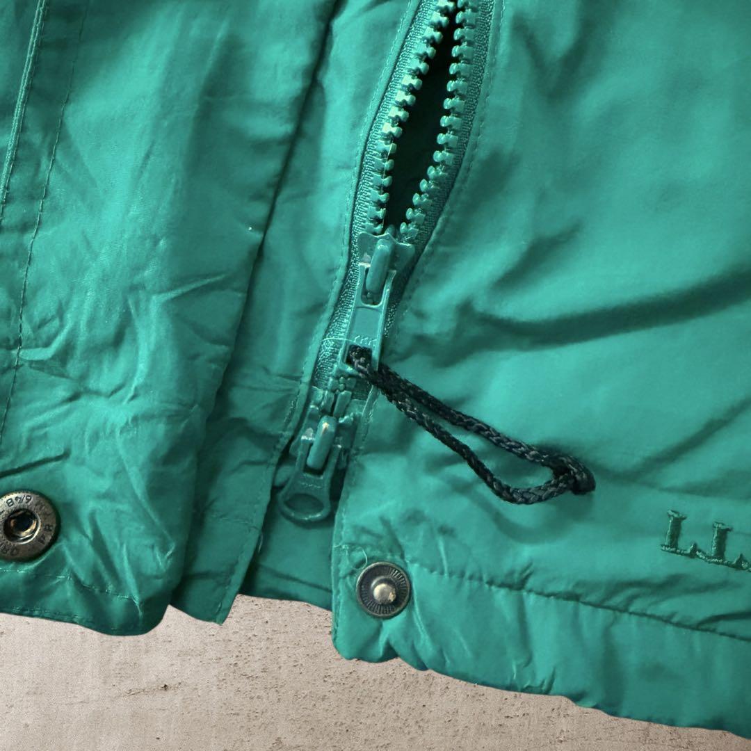 L.LBeanエルエルビーン90sフーディナイロンジャケットドローコード刺繍