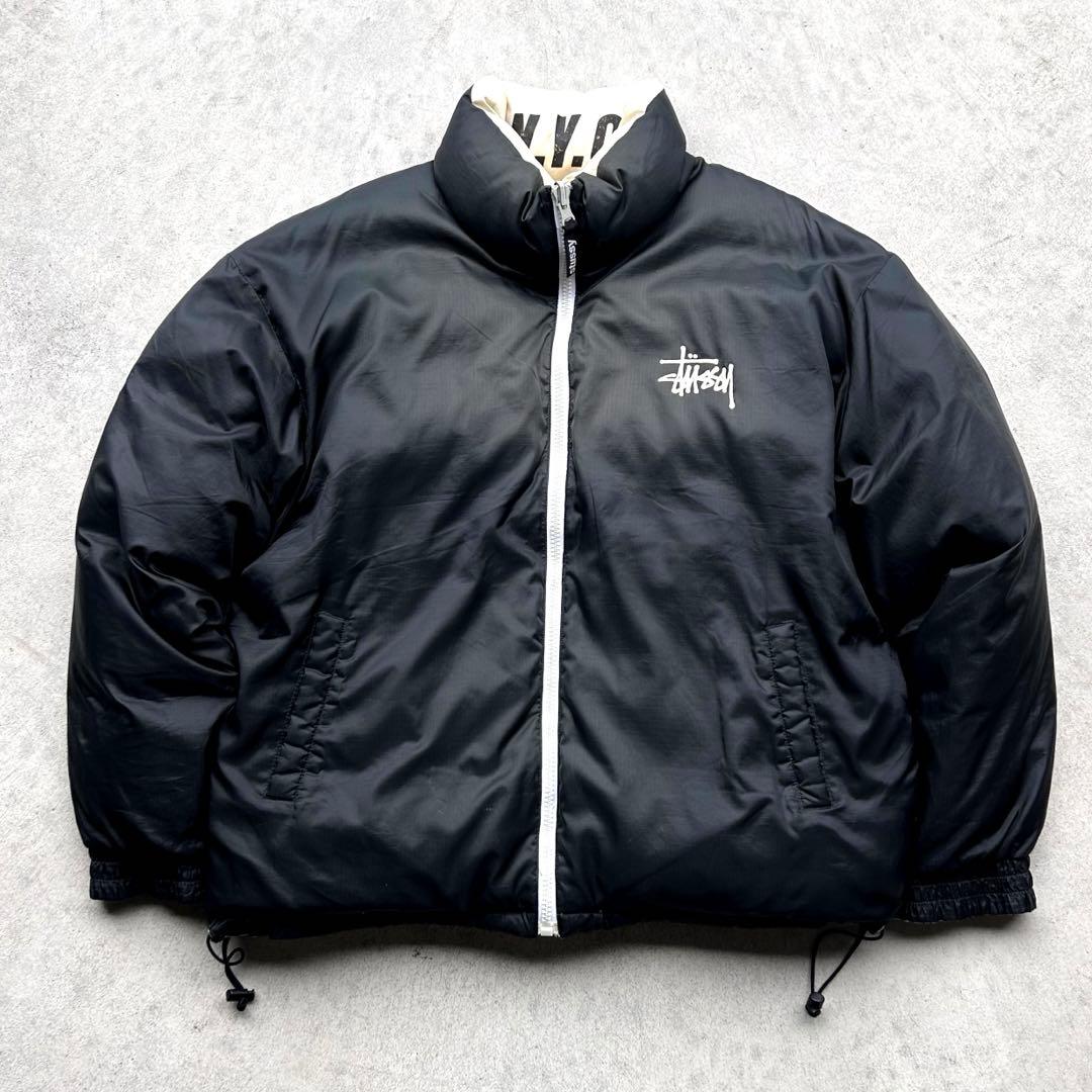 専用！90s OLD STUSSY リバーシブル 肉厚 ダウンジャケット - メルカリ
