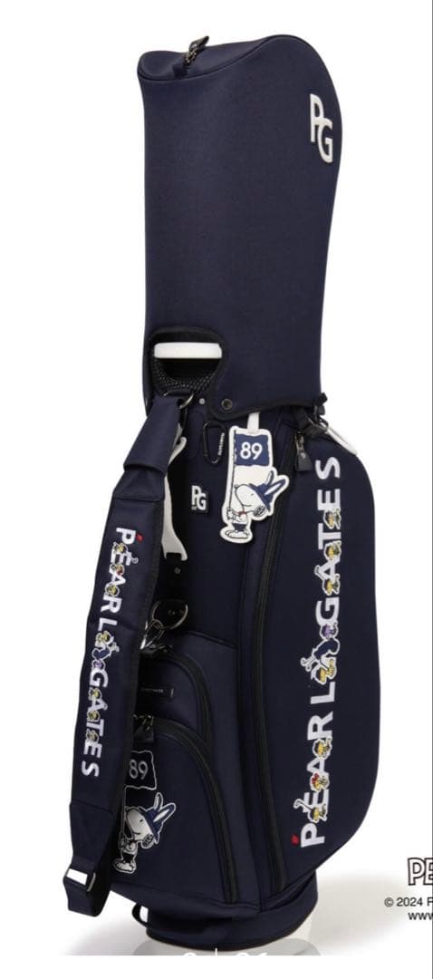 パーリーゲイツ SNOOPY スヌーピー スタンド式キャディバッグ ネイビー