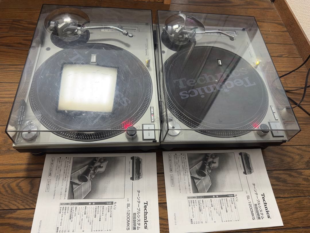 Technics SL-1200MK5 ターンテーブル2台 Technics SL-1200 MK5 ターンテーブル 2台セット Technics SL-1200 MK5
