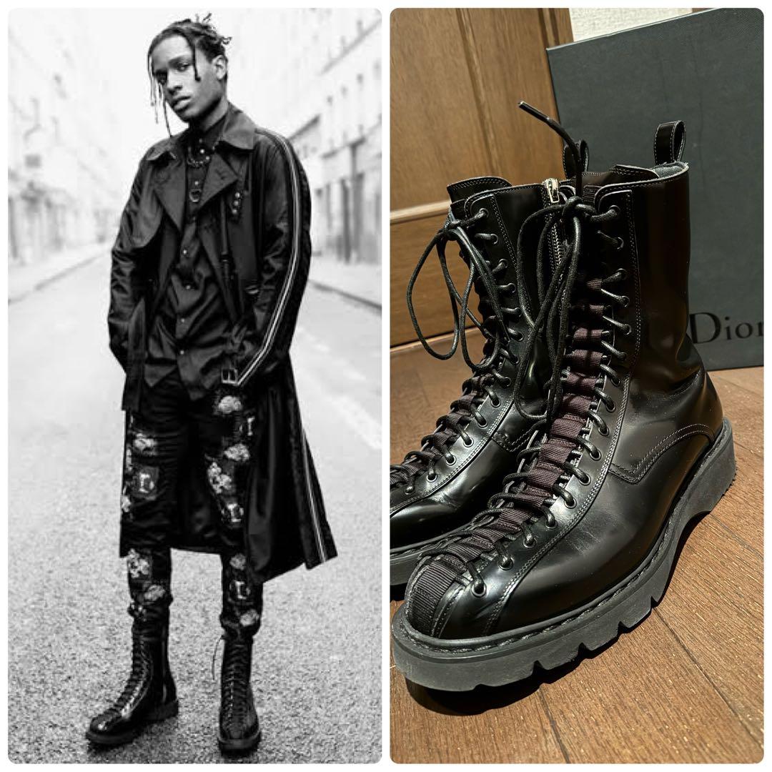 名作 17ss DIOR HOMME レースアップブーツ - メルカリ