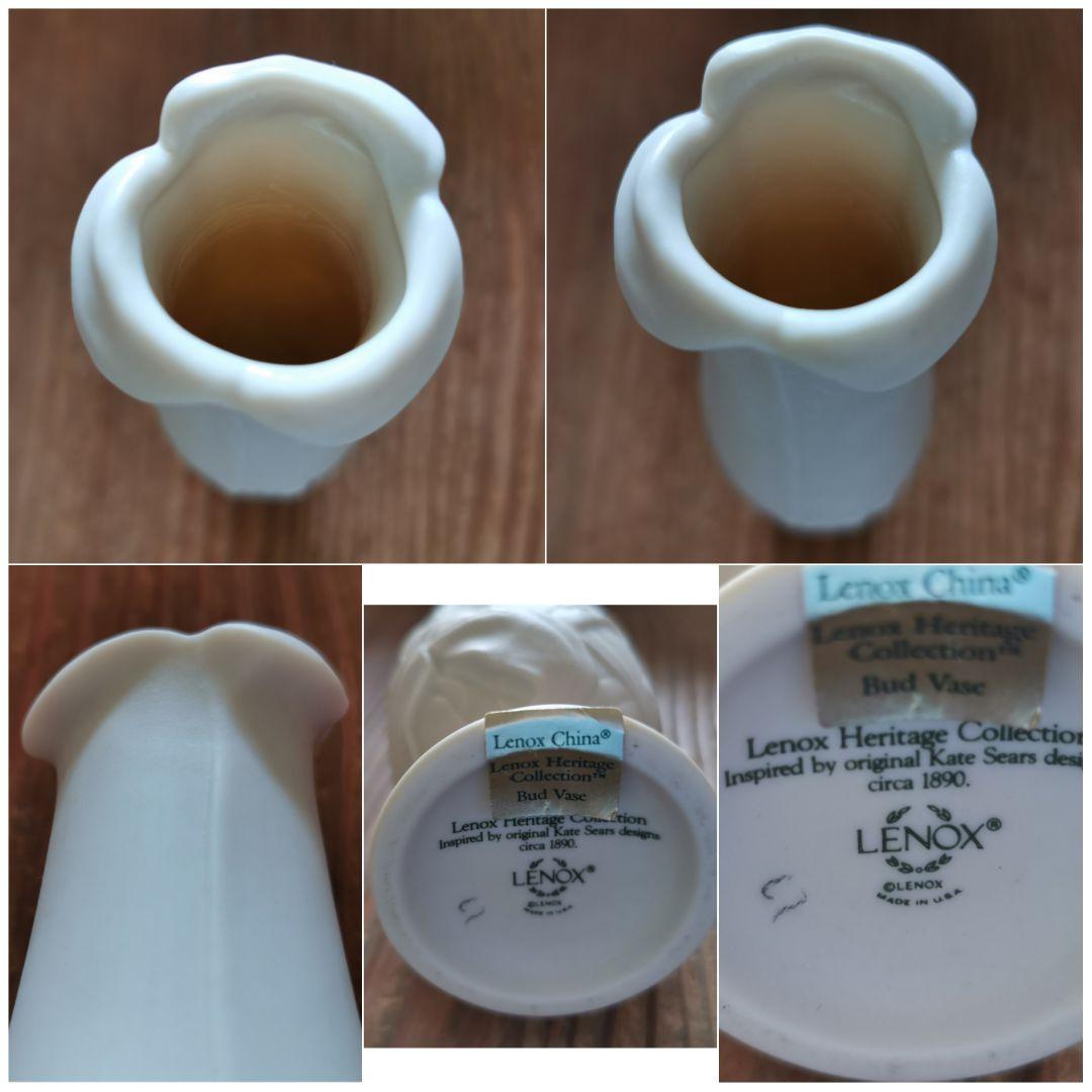 レノックス ヘリテージ 米国製 天使と天道虫 萌芽 蕾 花瓶 ベース