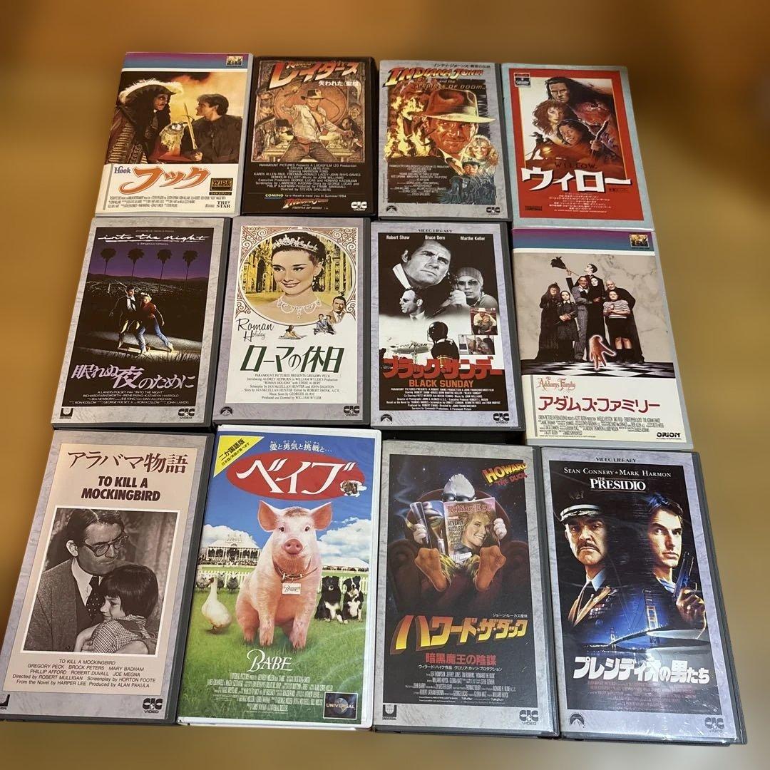 昭和レトロ☆洋画VHSビデオテープ12本セット - メルカリ