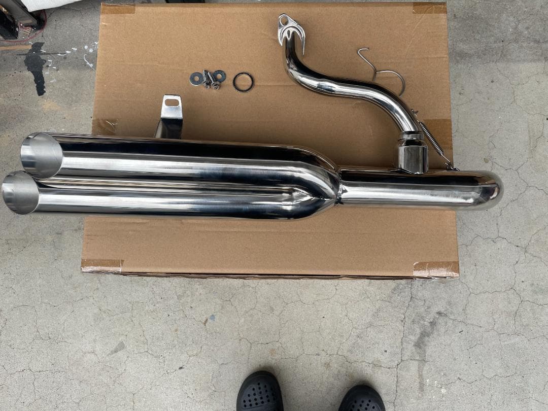 フュージョンMF02 マフラー ステンレス 2本出しマフラー - メルカリ