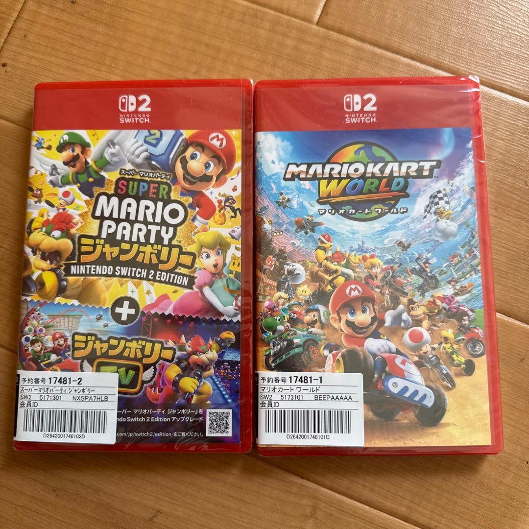 スーパーマリオパーティ + マリオカートワールド新品 - メルカリ