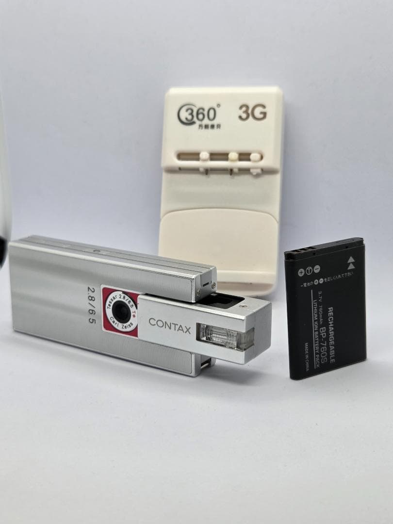 【新品バッテリー＆充電器付】CONTAX i4R シルバー コンタックス 新品バッテリー付】【希少品】CONTAX i4R シルバー コンタックス
