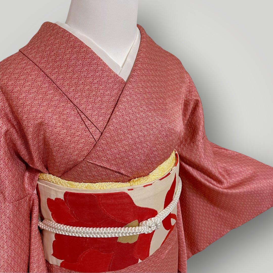 k285 袷 正絹 江戸小紋 4点フルセット 身丈158裄67 - メルカリ