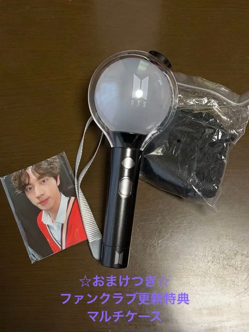 BTS ペンライト ver.4 フォトカード付き 公式 アミボム 最新 VER.4 トレカ付き BTS ペンライト ver4 新品