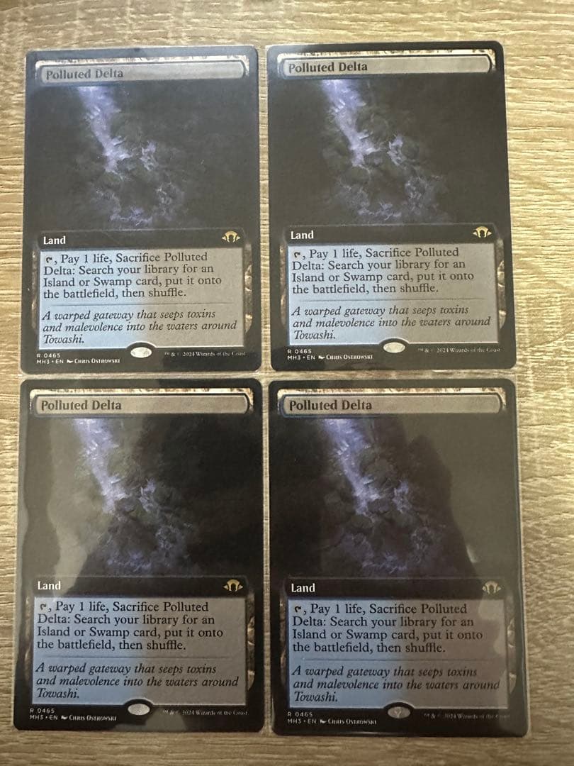 MTG 汚染された三角州 拡張アート 4枚セット - メルカリ