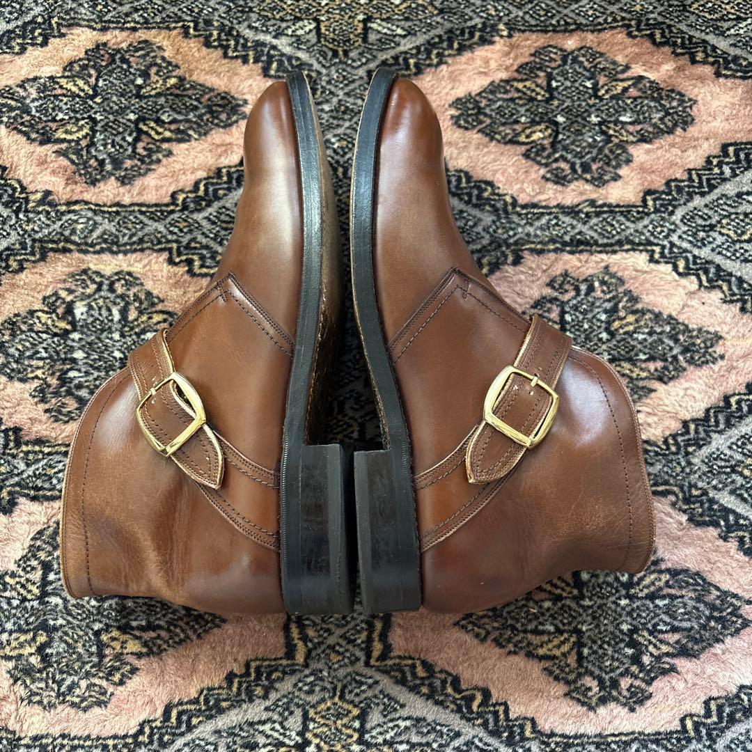 70s FLORSHEIM シングルモンクブーツ ブラウン - メルカリ