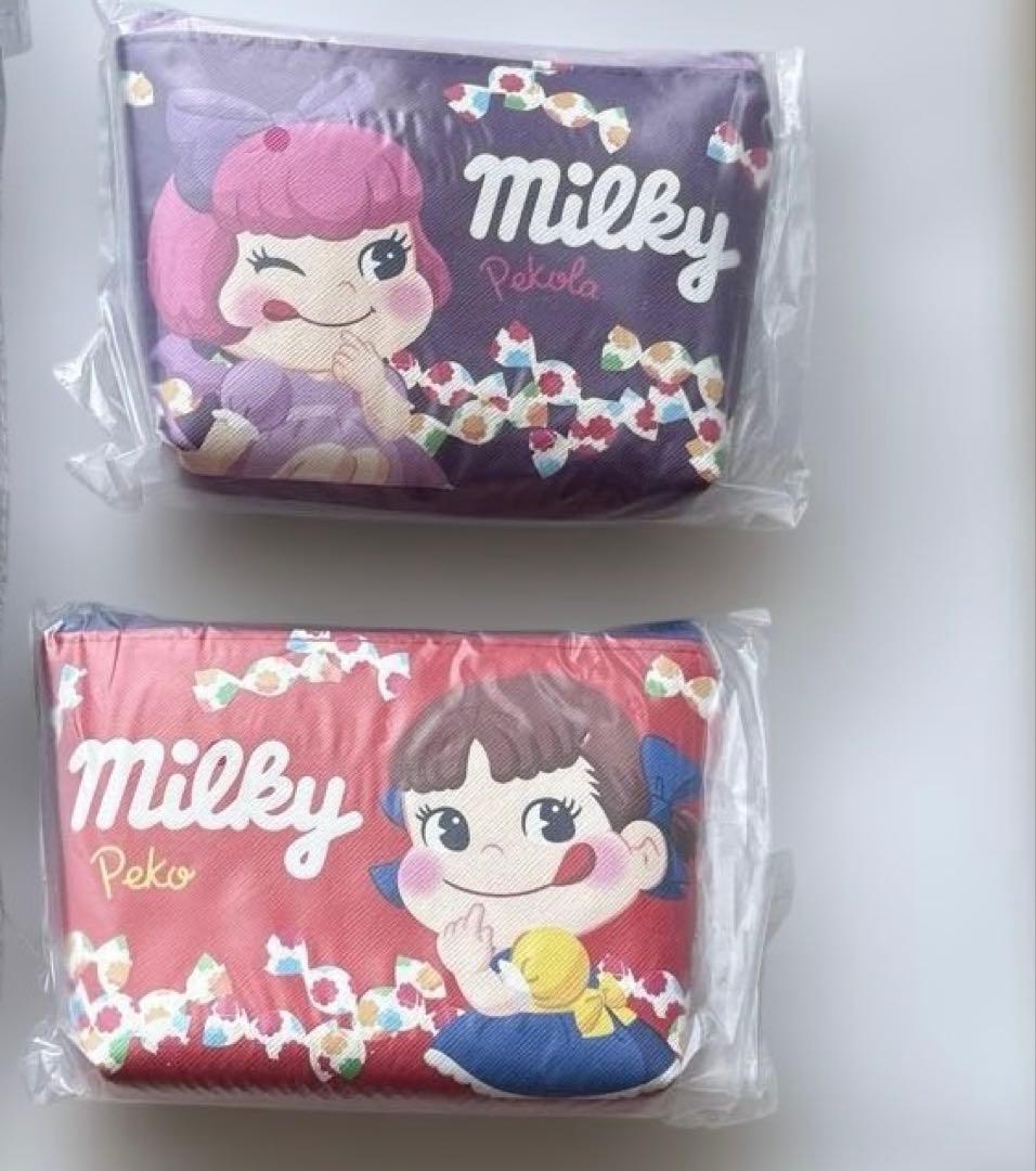 不二家ペコちゃんミルキーBOX 2026 ＋オマケ（卓上カレンダー＋ポーチ2