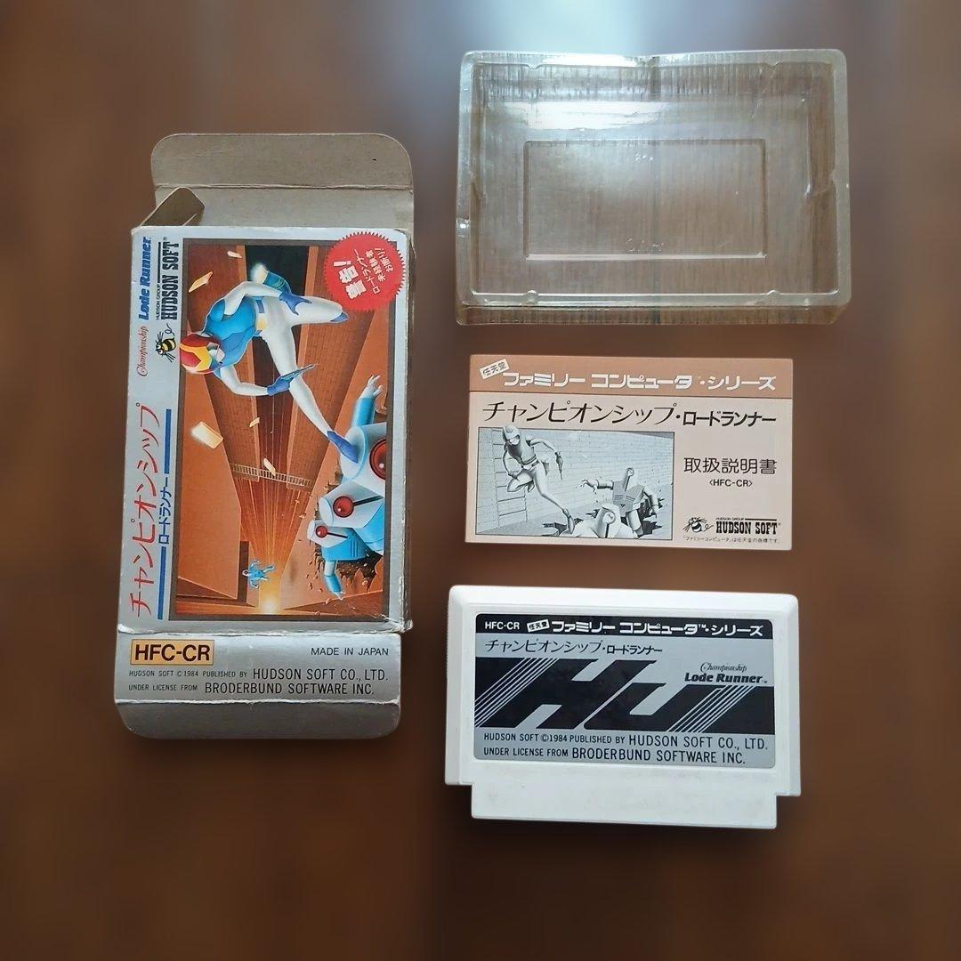 チャンピオンシップロードランナー 箱説付き 任天堂ファミコンソフト