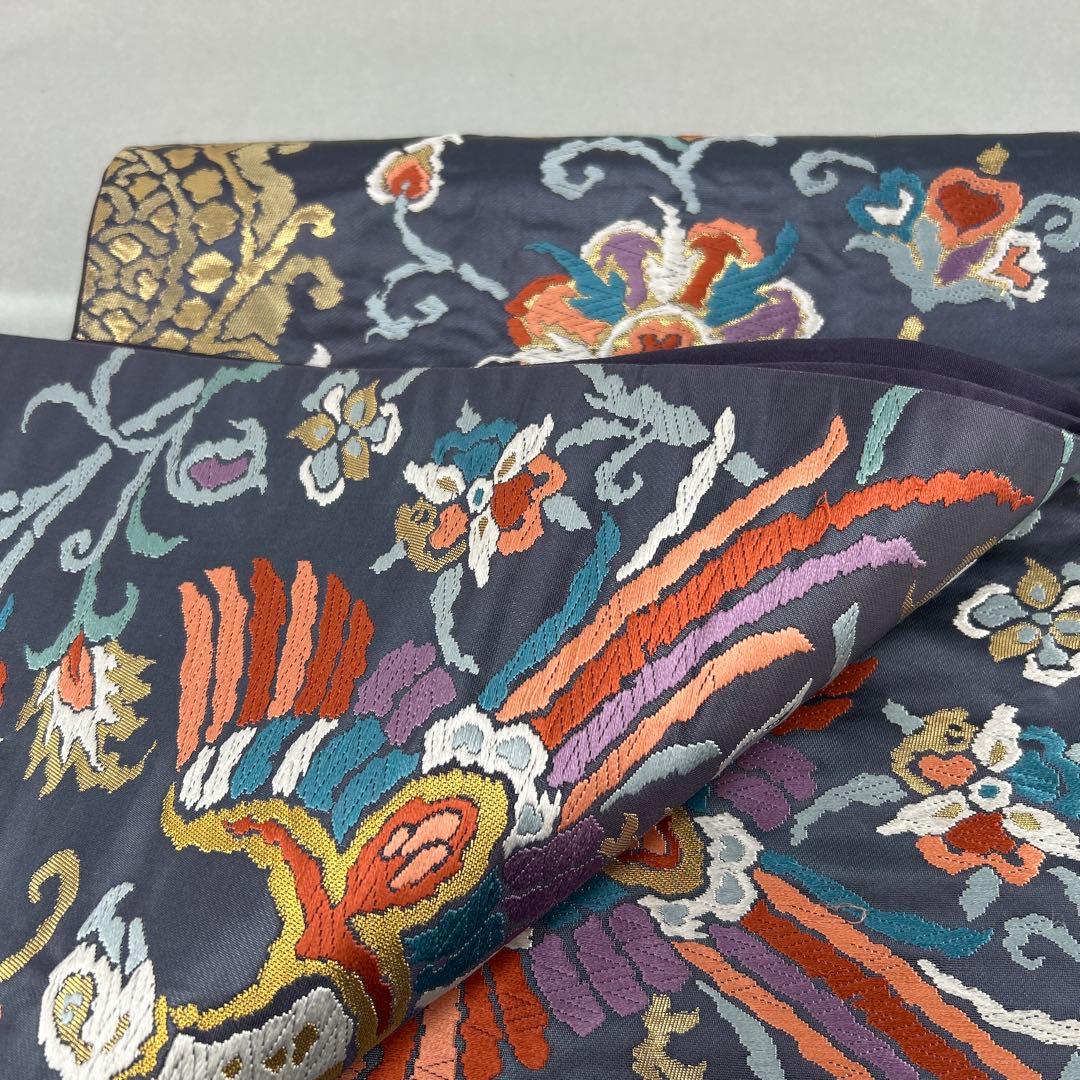 ペルシャ 更紗文】高級絹製 袋帯 鳳凰と花柄0123 - メルカリ