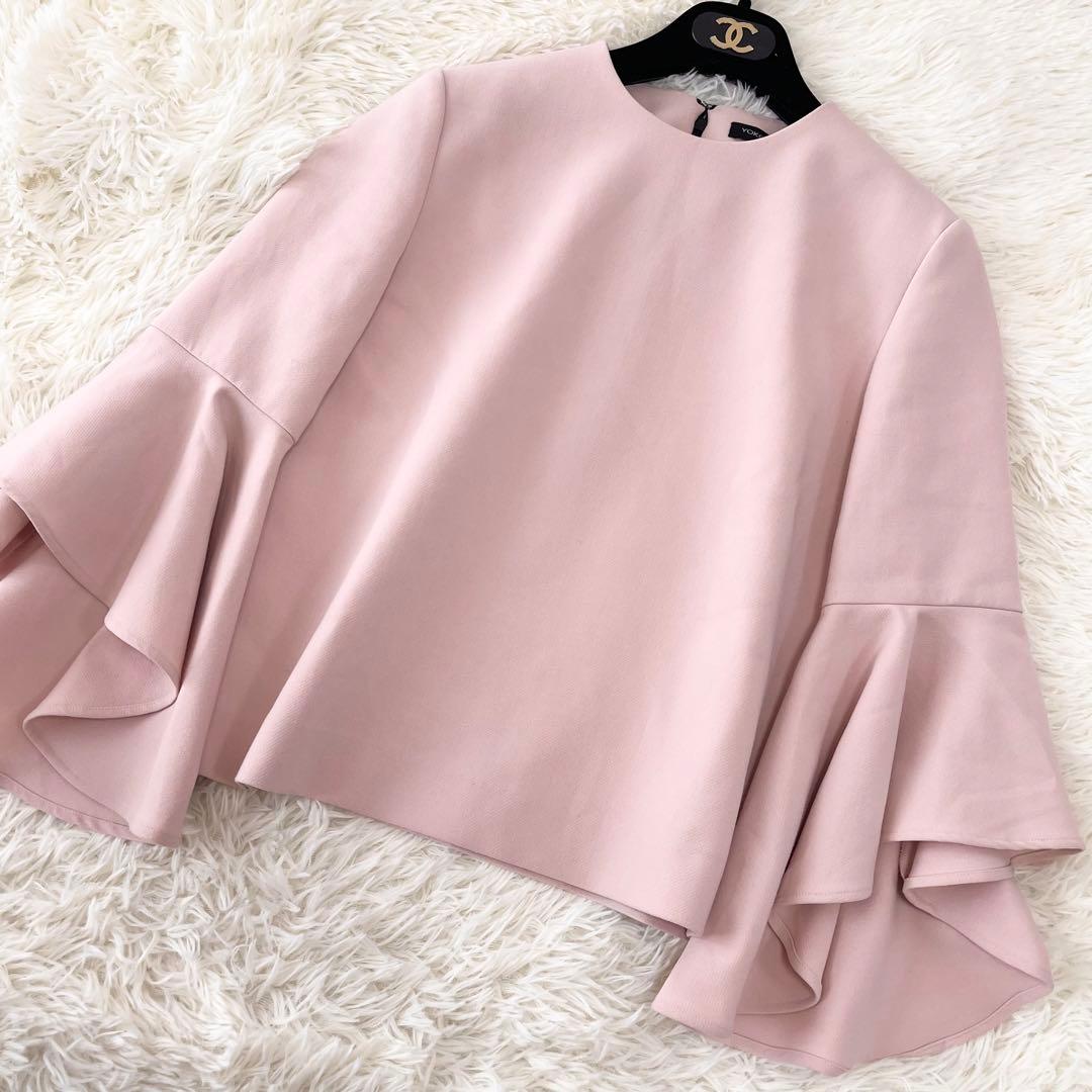 極美品【武井咲着用モデル】ヨーコチャン フレアスリーブ ブラウス