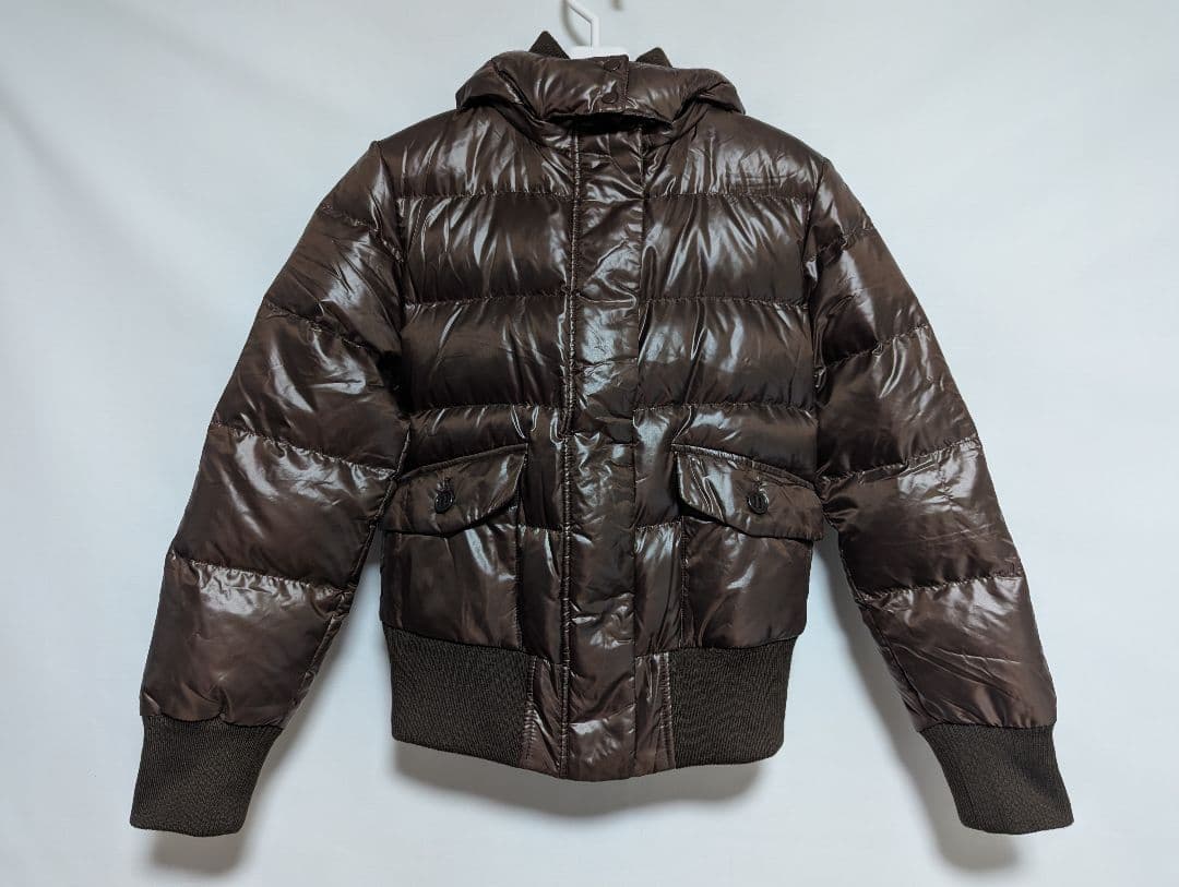 セール UNIQLOユニクロ ダウンジャケット ブラウン M y2k テック