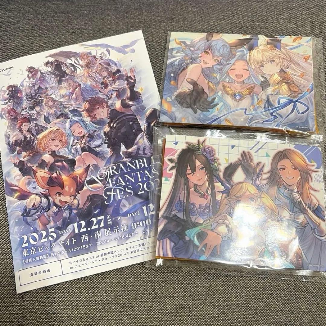 2025 グラブルフェス　シリアル未使用♡リーフレット CyStore グラブルEXTRAフェス2025 特設ページ