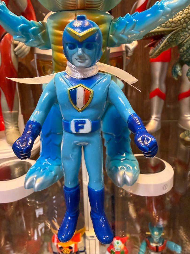 当時物】バトルフィーバーJ ポピー ソフビ 5体セット 昭和レトロ 特撮