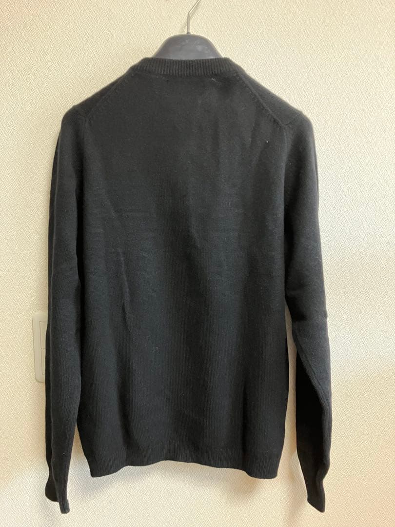 バランタインカシミヤ 金ボタンカーディガン 黒38 - メルカリ