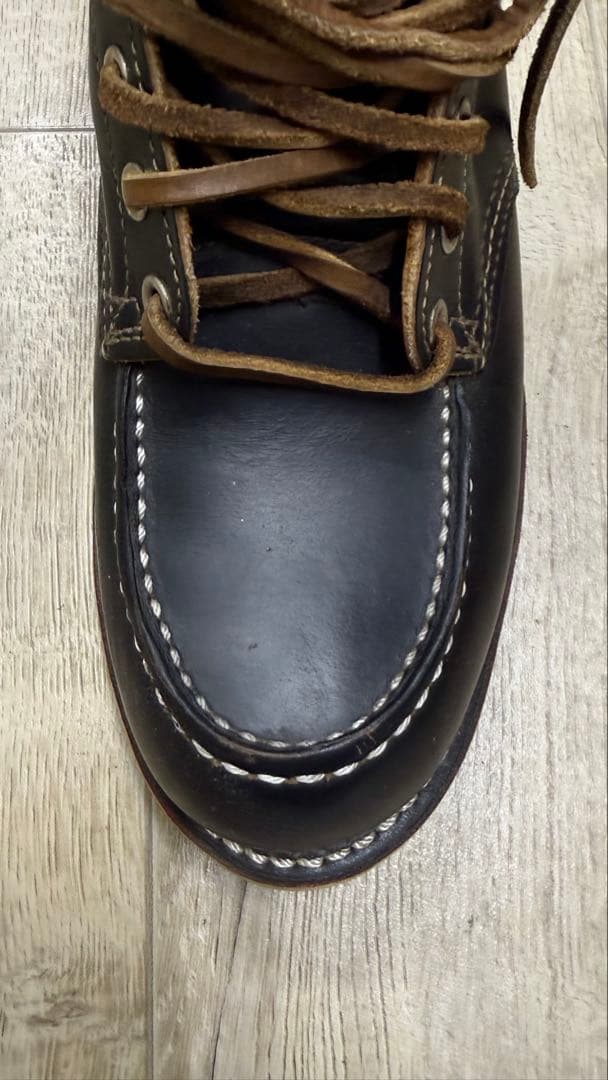 レッドウイングモックトゥブーツ9874 71/2（25.5cm ブラック犬タグ）