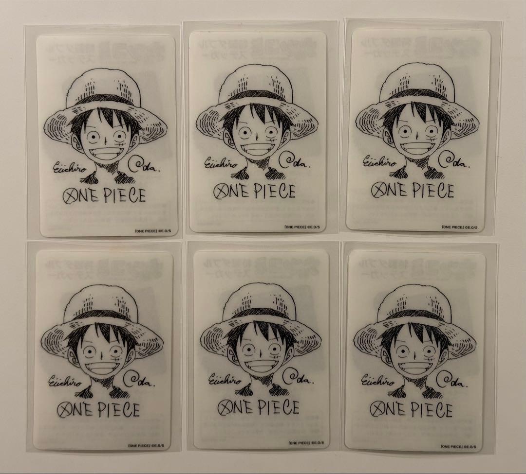 ワンピース ナツコミ イラスト ステッカー カード 6枚セット ルフィ ワンピース ナツコミ イラスト ステッカー カード 6枚セット ONE PIECE